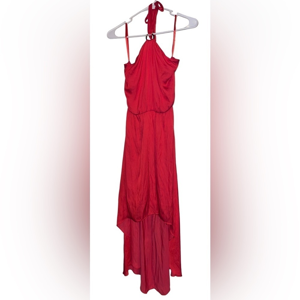 #89 White House Black Market Halter Hi-Lo Dress